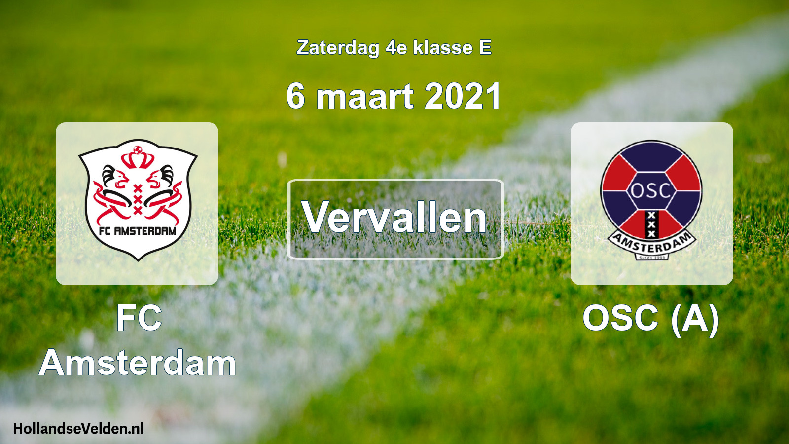 Scheduled Match: FC Amsterdam - OSC (A) (6 March 2021)