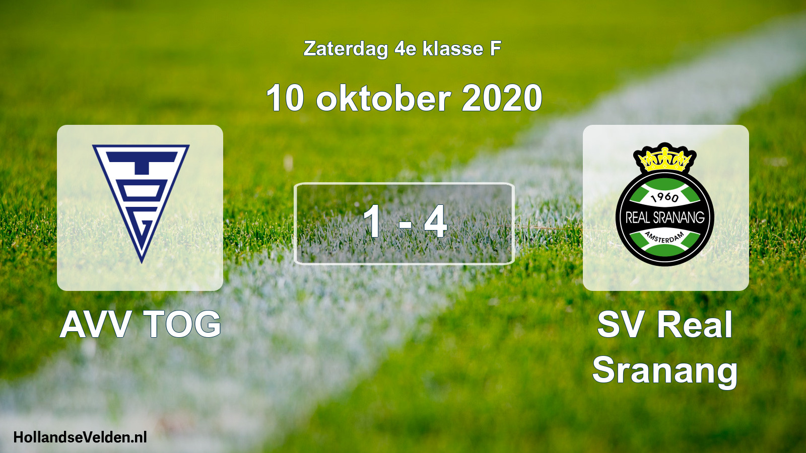 Total number of matches played: AVV TOG - SV Real Sranang 1 - 4 (10 October 2020)