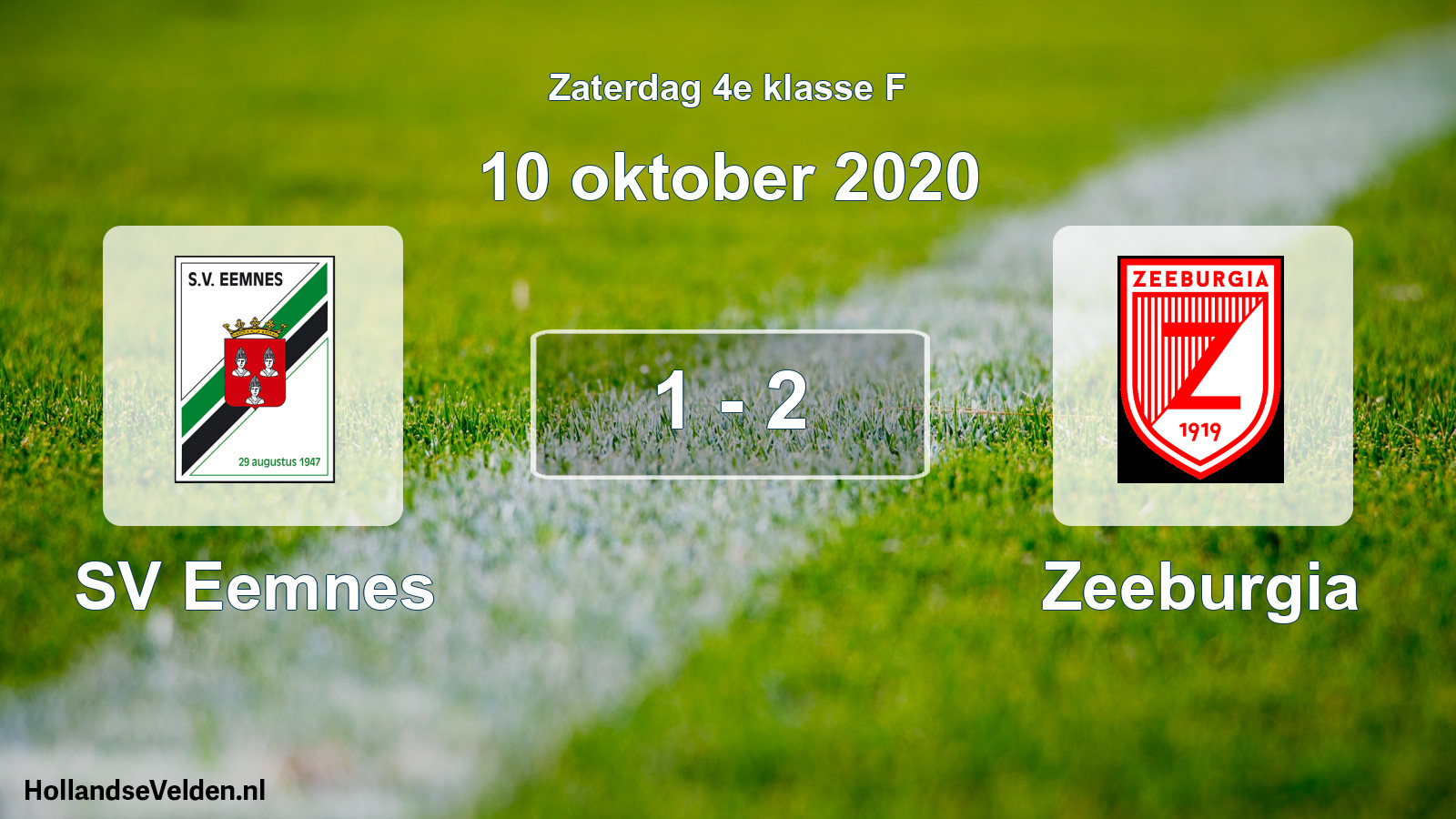 Total number of matches played: SV Eemnes - Zeeburgia 1 - 2 (10 October 2020)