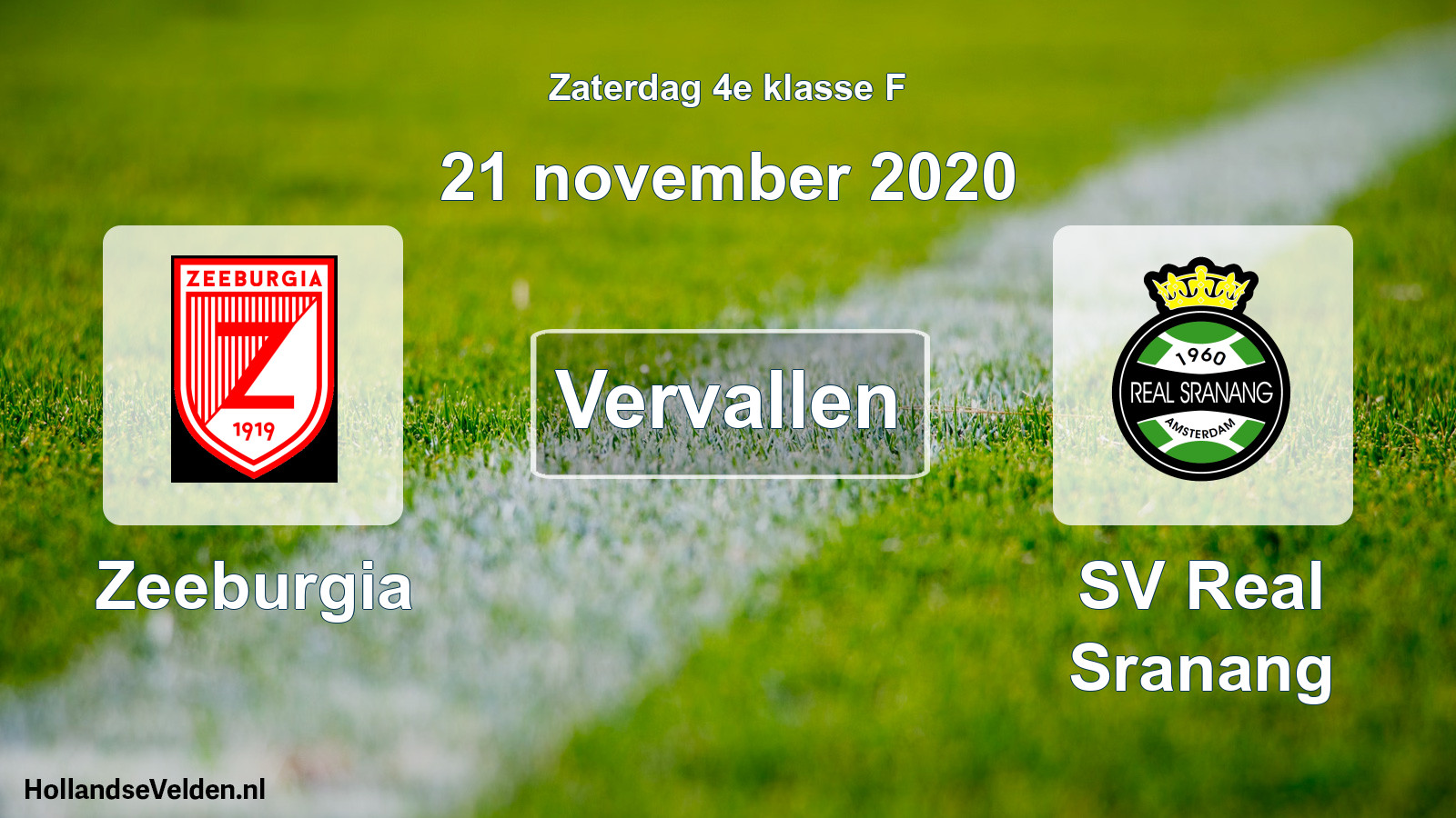 Scheduled Match: Zeeburgia - SV Real Sranang (21 November 2020)
