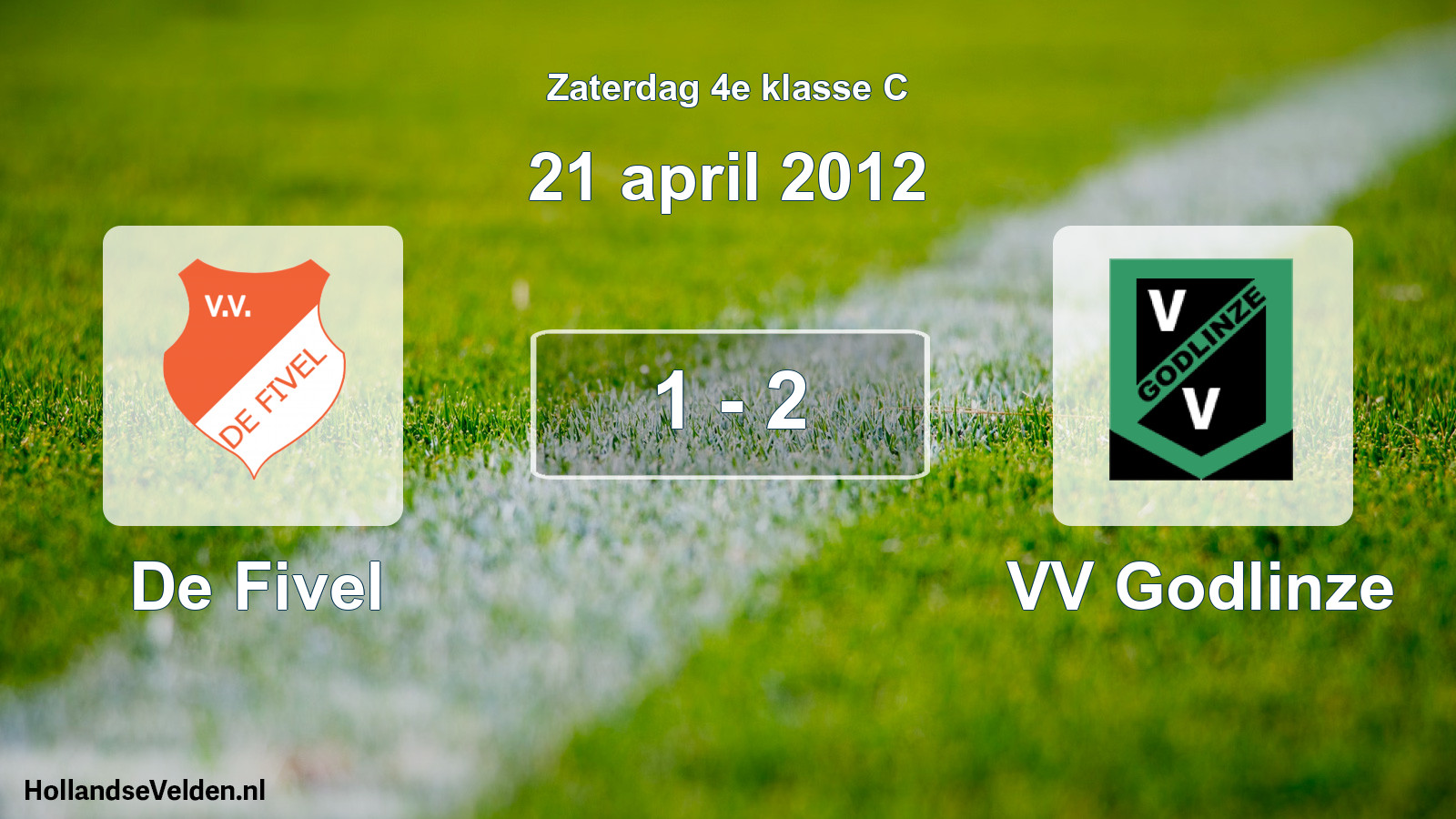 Total number of matches played: De Fivel - VV Godlinze 1 - 2 (21 April 2012)