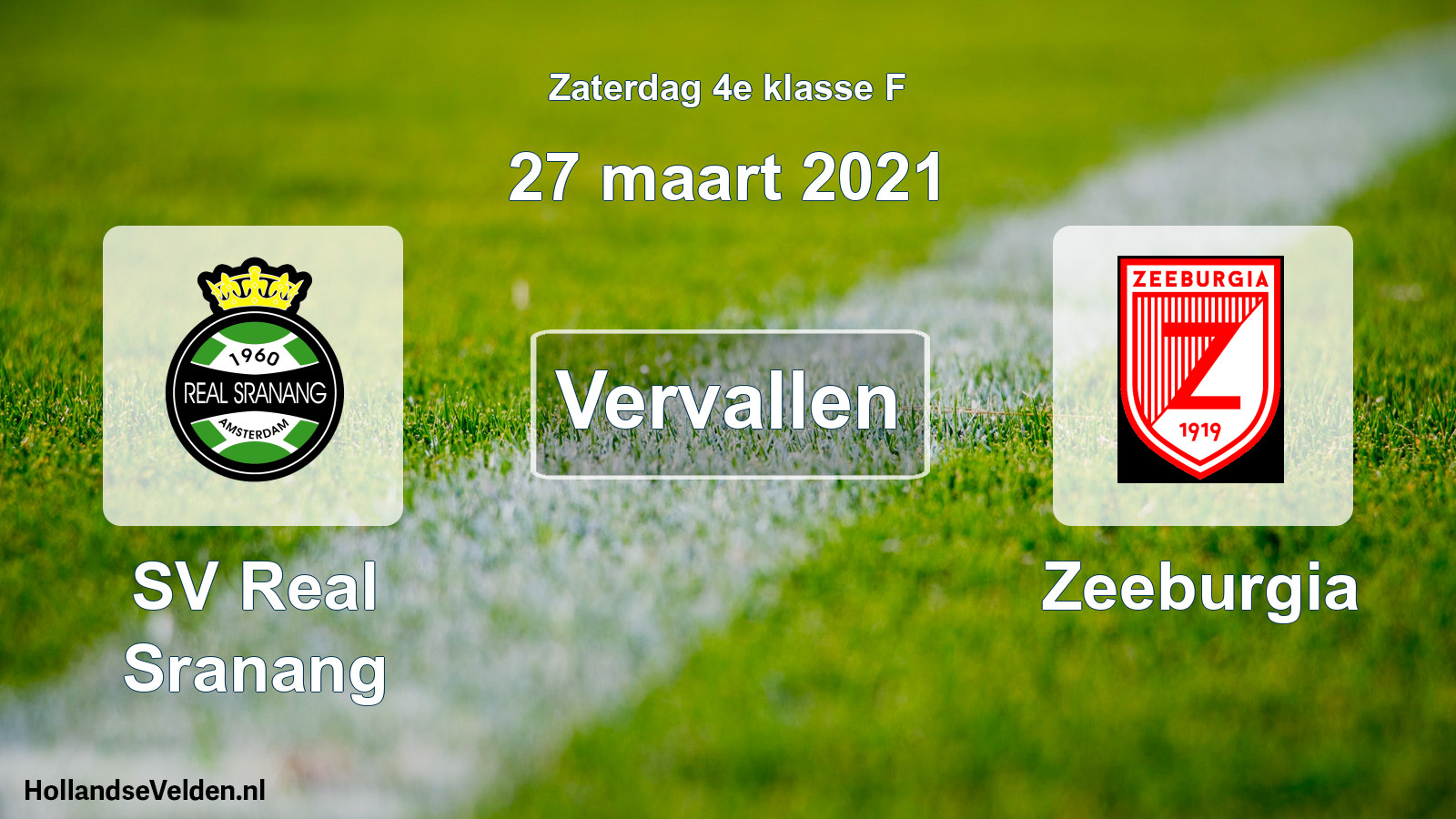 Scheduled Match: SV Real Sranang - Zeeburgia (27 March 2021)