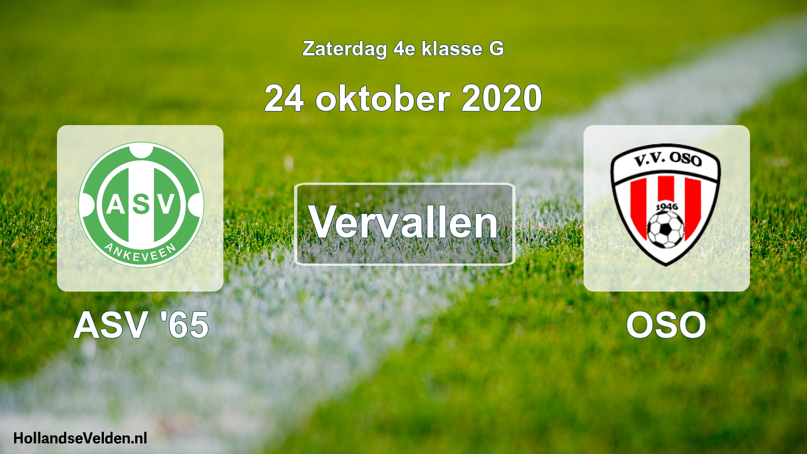 Scheduled Match: ASV '65 - OSO (24 October 2020)