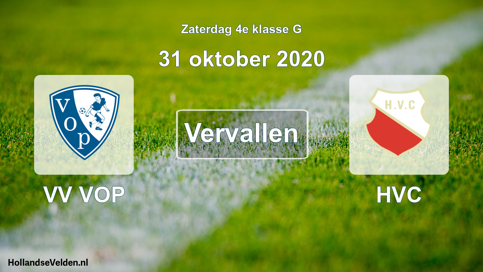 Scheduled Match: VV VOP - HVC (31 October 2020)