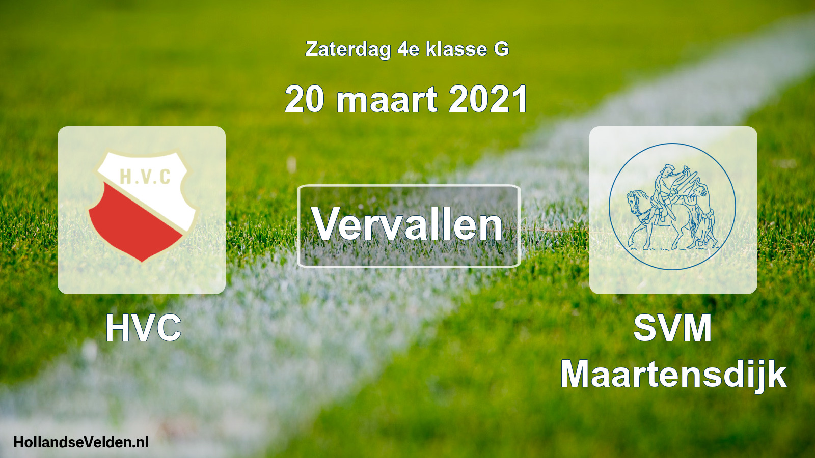 Scheduled Match: HVC - SVM Maartensdijk (20 March 2021)