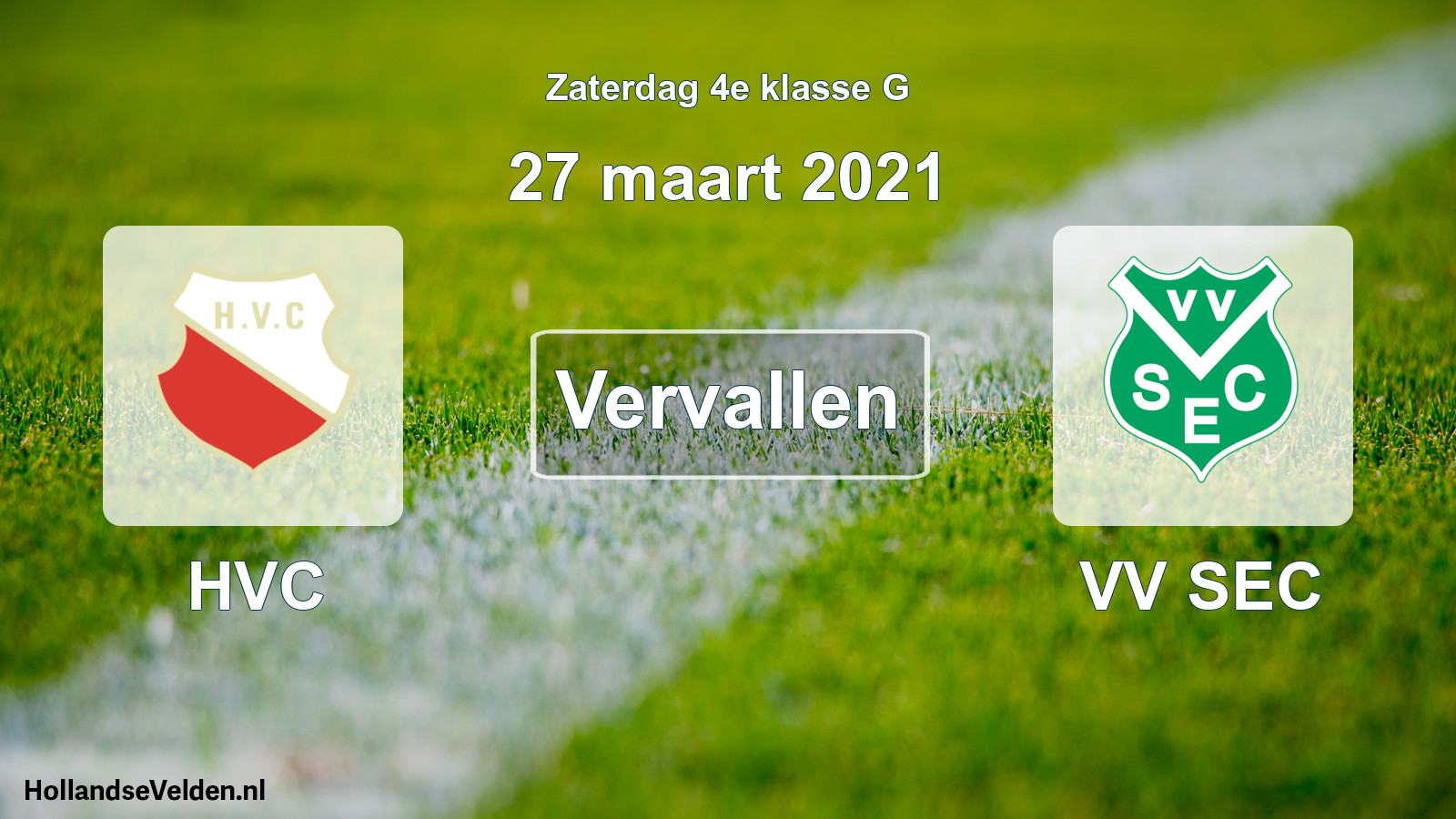 Scheduled Match: HVC - VV SEC (27 March 2021)