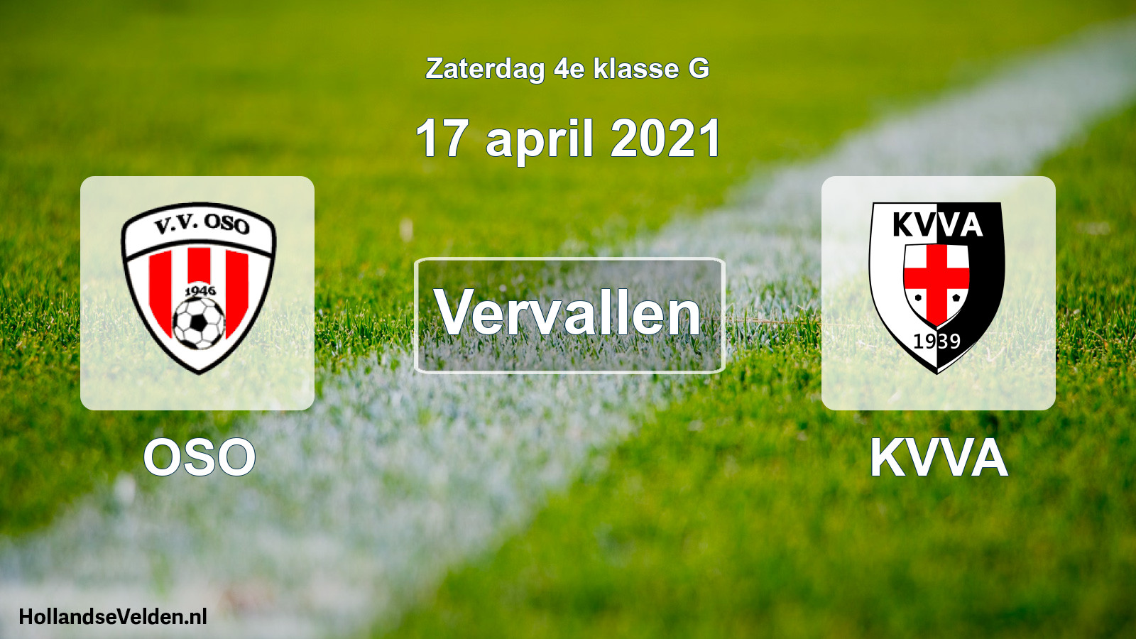 Scheduled Match: OSO - KVVA (17 April 2021)
