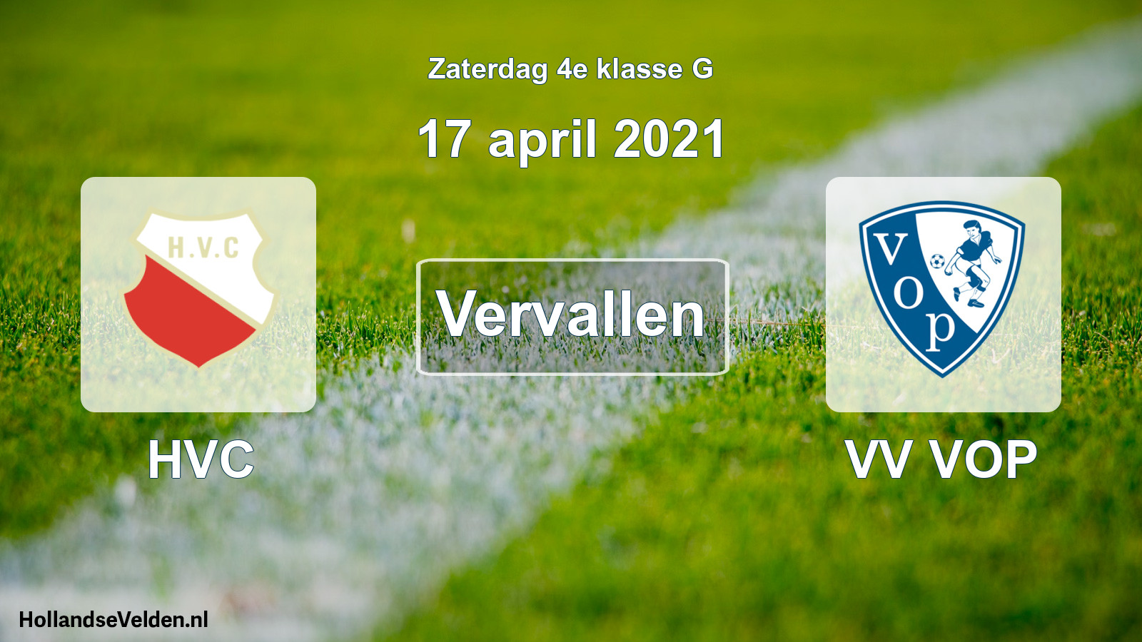 Scheduled Match: HVC - VV VOP (17 April 2021)