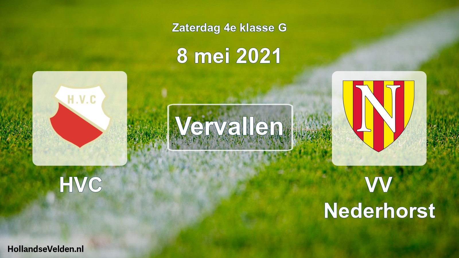 Scheduled Match: HVC - VV Nederhorst (8 May 2021)