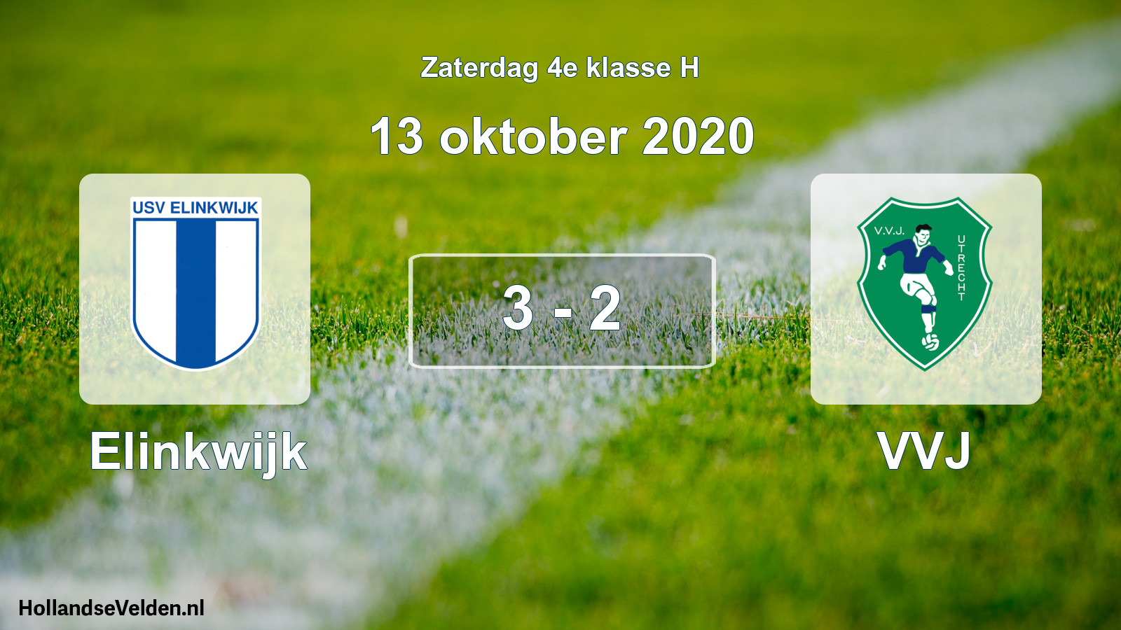 Total number of matches played: Elinkwijk - VVJ 3 - 2 (13 October 2020)
