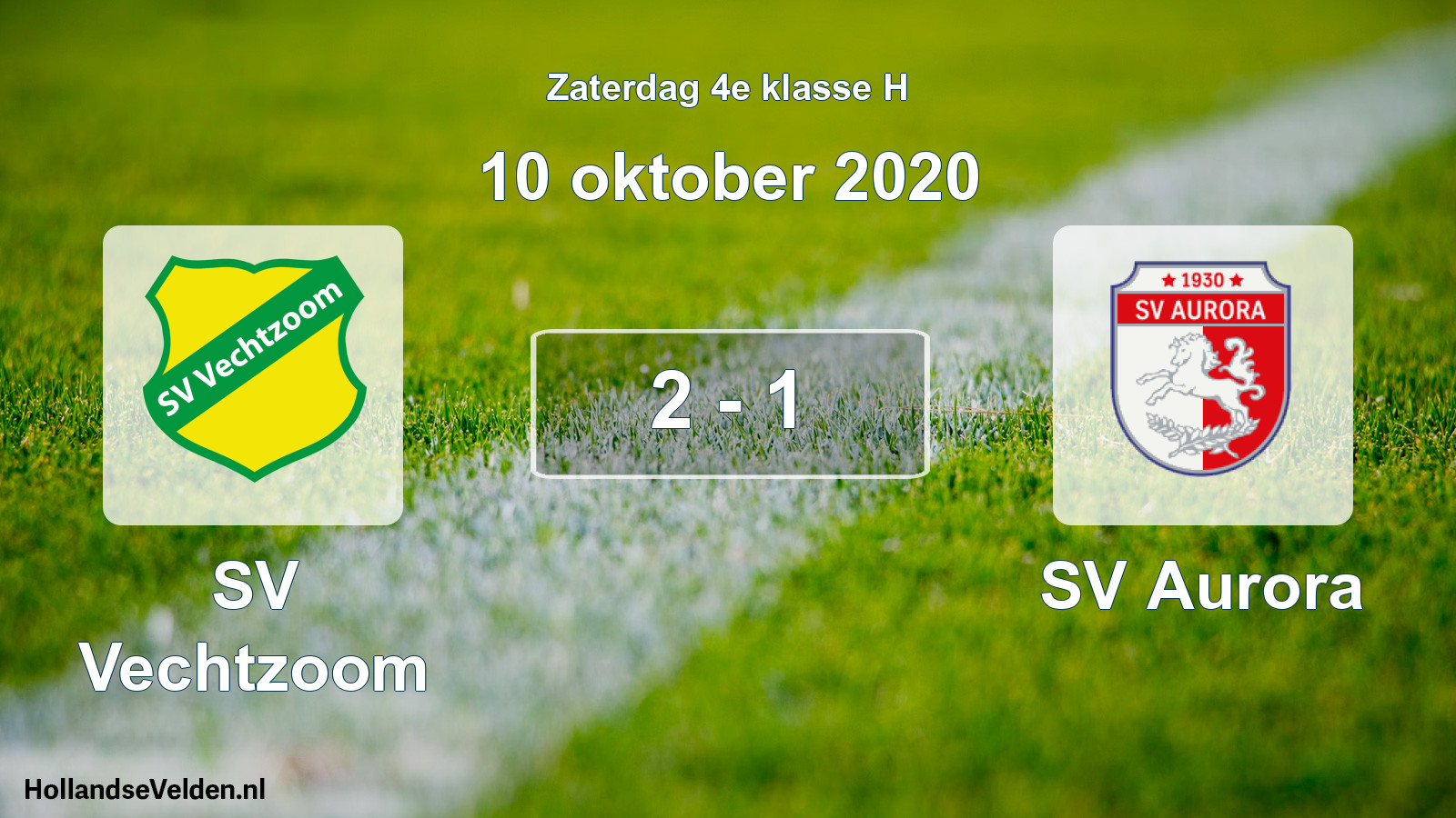 Total number of matches played: SV Vechtzoom - SV Aurora 2 - 1 (10 October 2020)