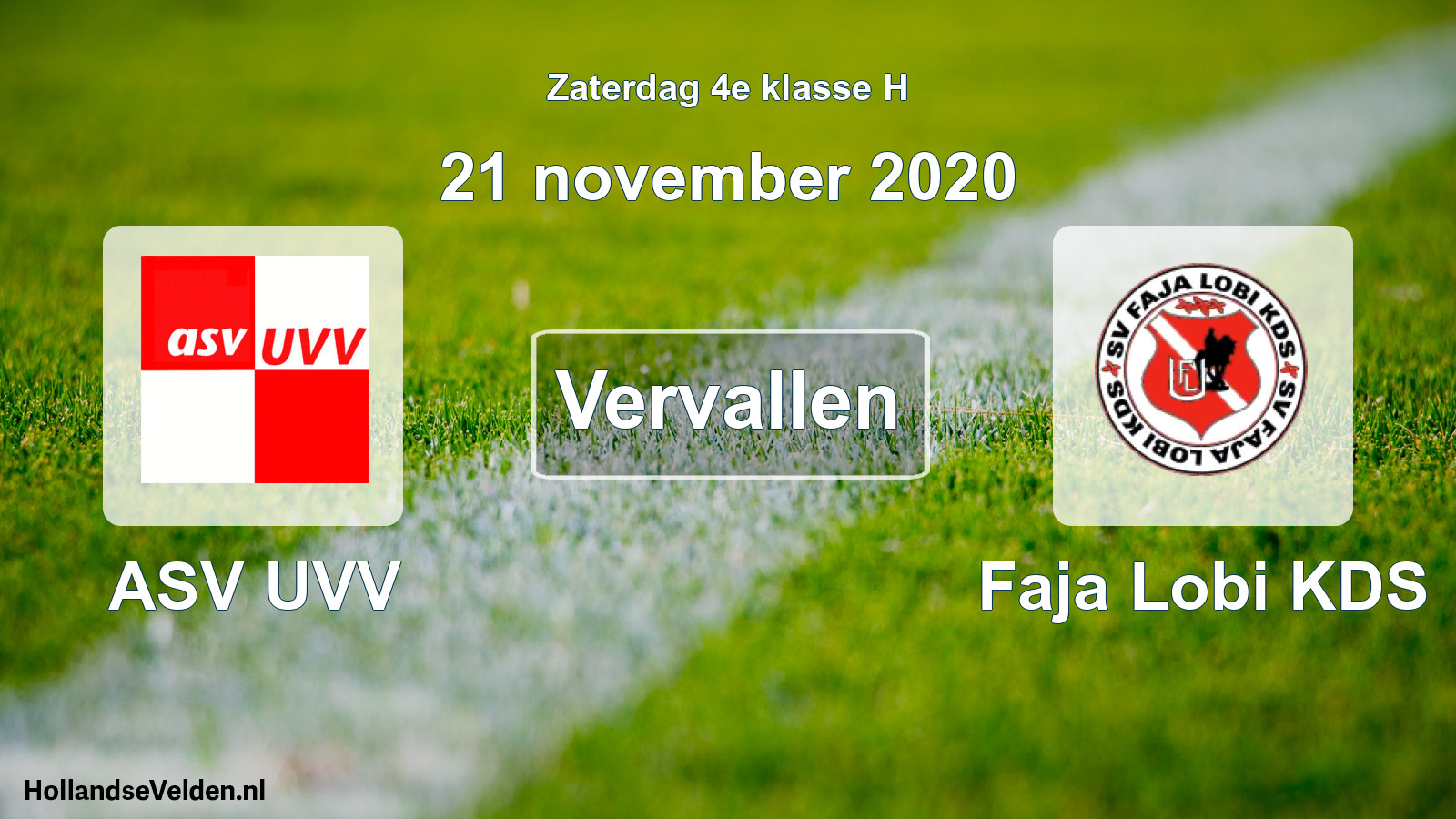 Scheduled Match: ASV UVV - Faja Lobi KDS (21 November 2020)