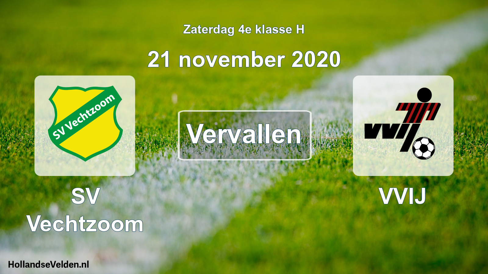 Scheduled Match: SV Vechtzoom - VVIJ (21 November 2020)
