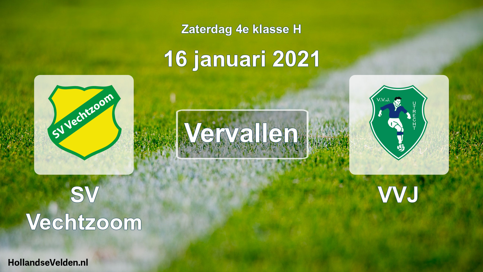 Scheduled Match: SV Vechtzoom - VVJ (16 January 2021)