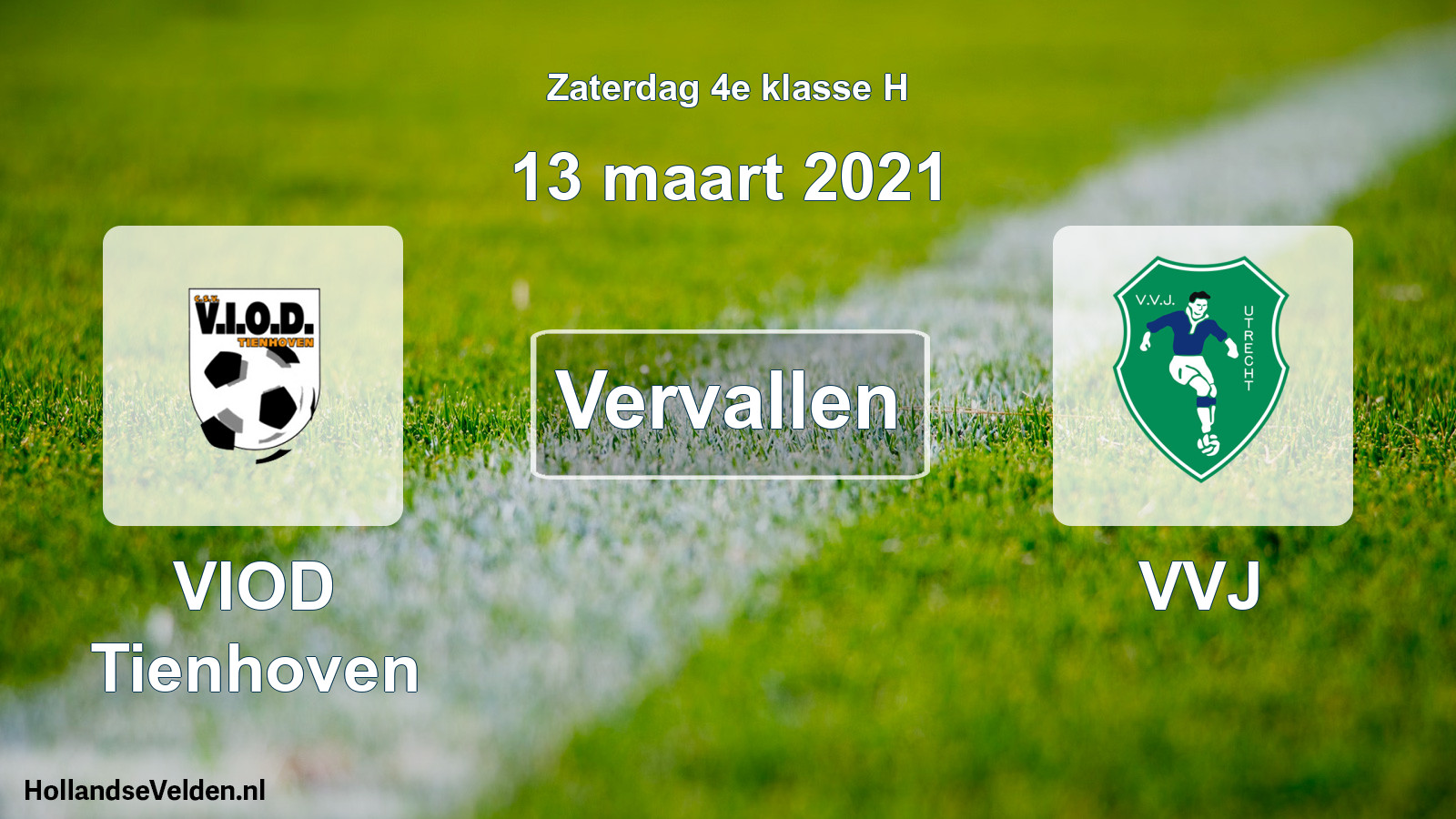 Scheduled Match: VIOD Tienhoven - VVJ (13 March 2021)