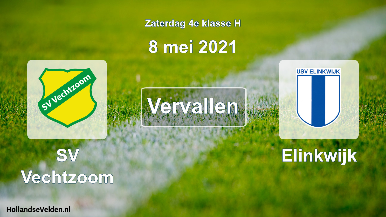 Scheduled Match: SV Vechtzoom - Elinkwijk (8 May 2021)