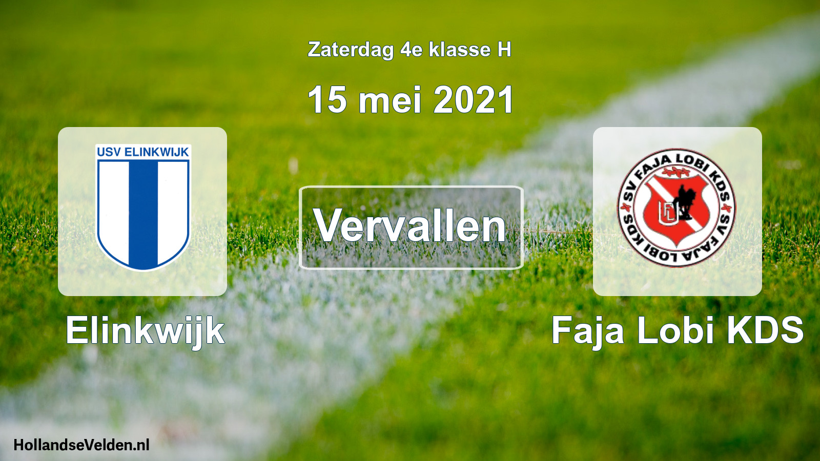 Scheduled Match: Elinkwijk - Faja Lobi KDS (15 May 2021)