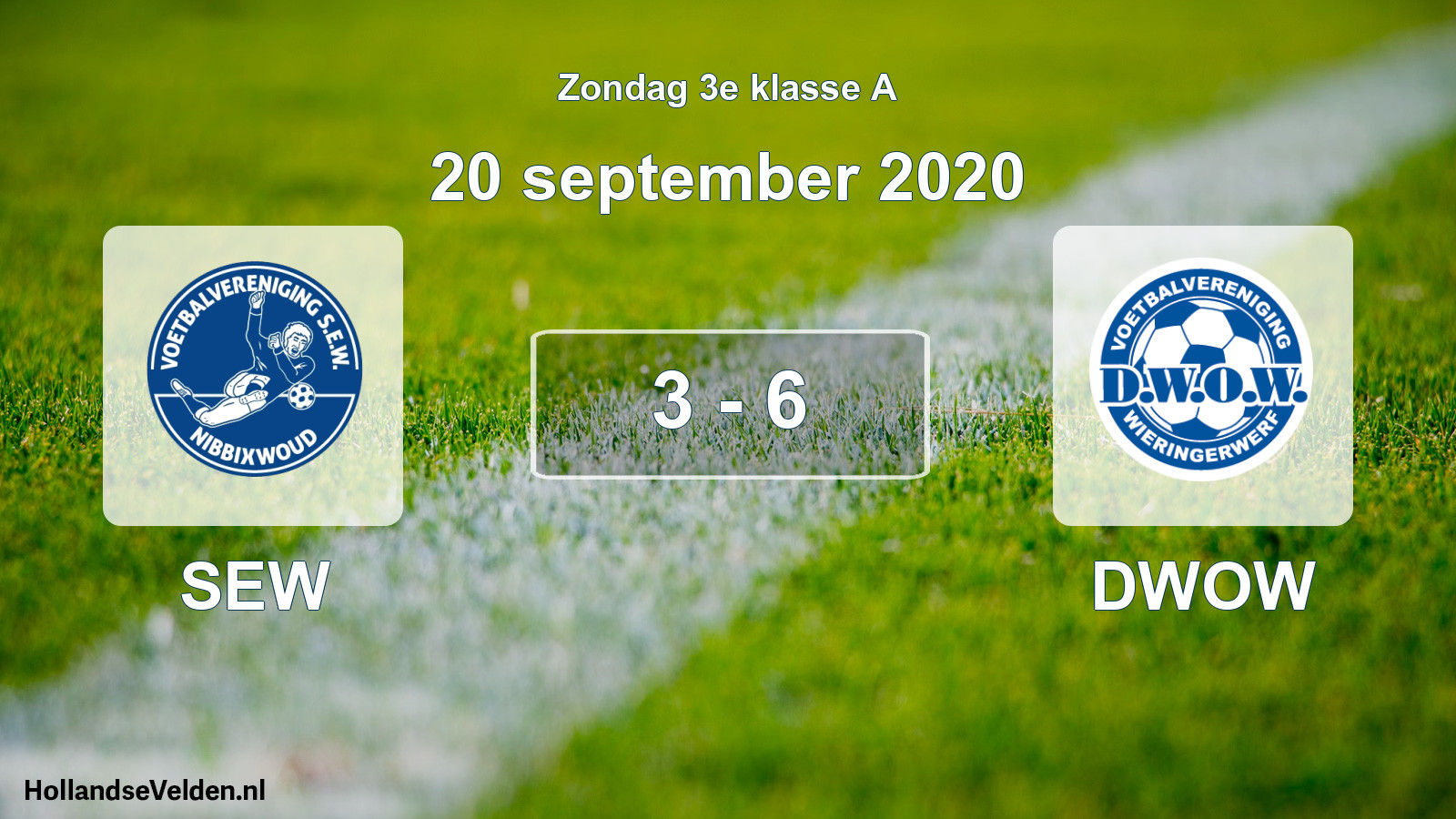 Total number of matches played: SEW - DWOW 3 - 6 (20 September 2020)