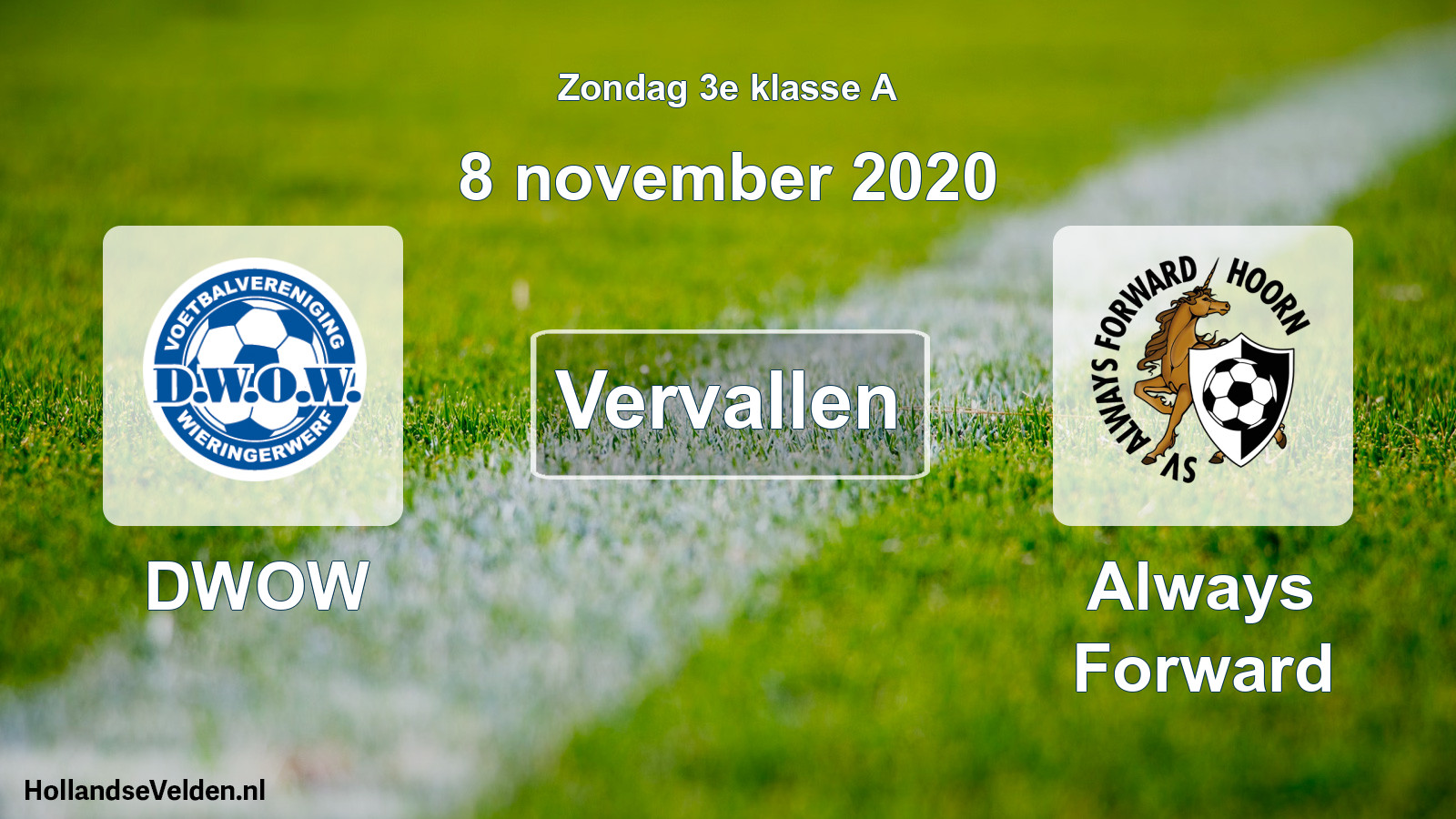 Scheduled Match: DWOW - Always Forward (8 November 2020)