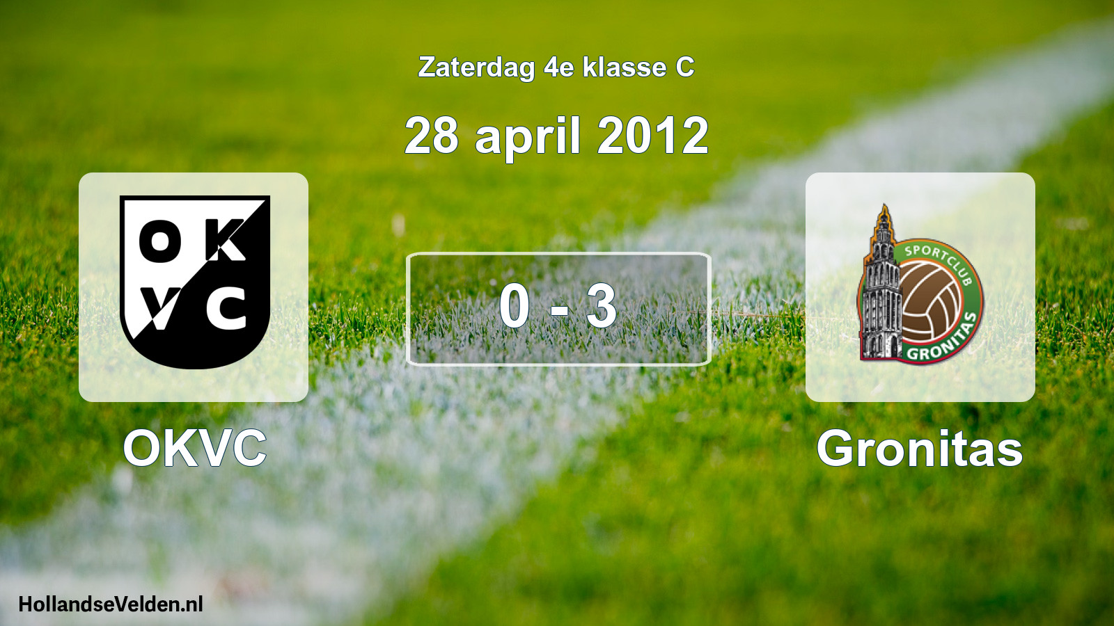 Total number of matches played: OKVC - Gronitas 0 - 3 (28 April 2012)