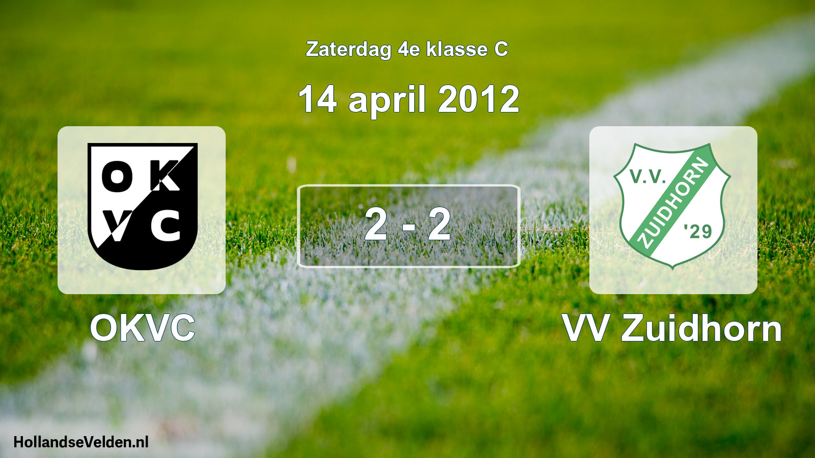Total number of matches played: OKVC - VV Zuidhorn 2 - 2 (14 April 2012)