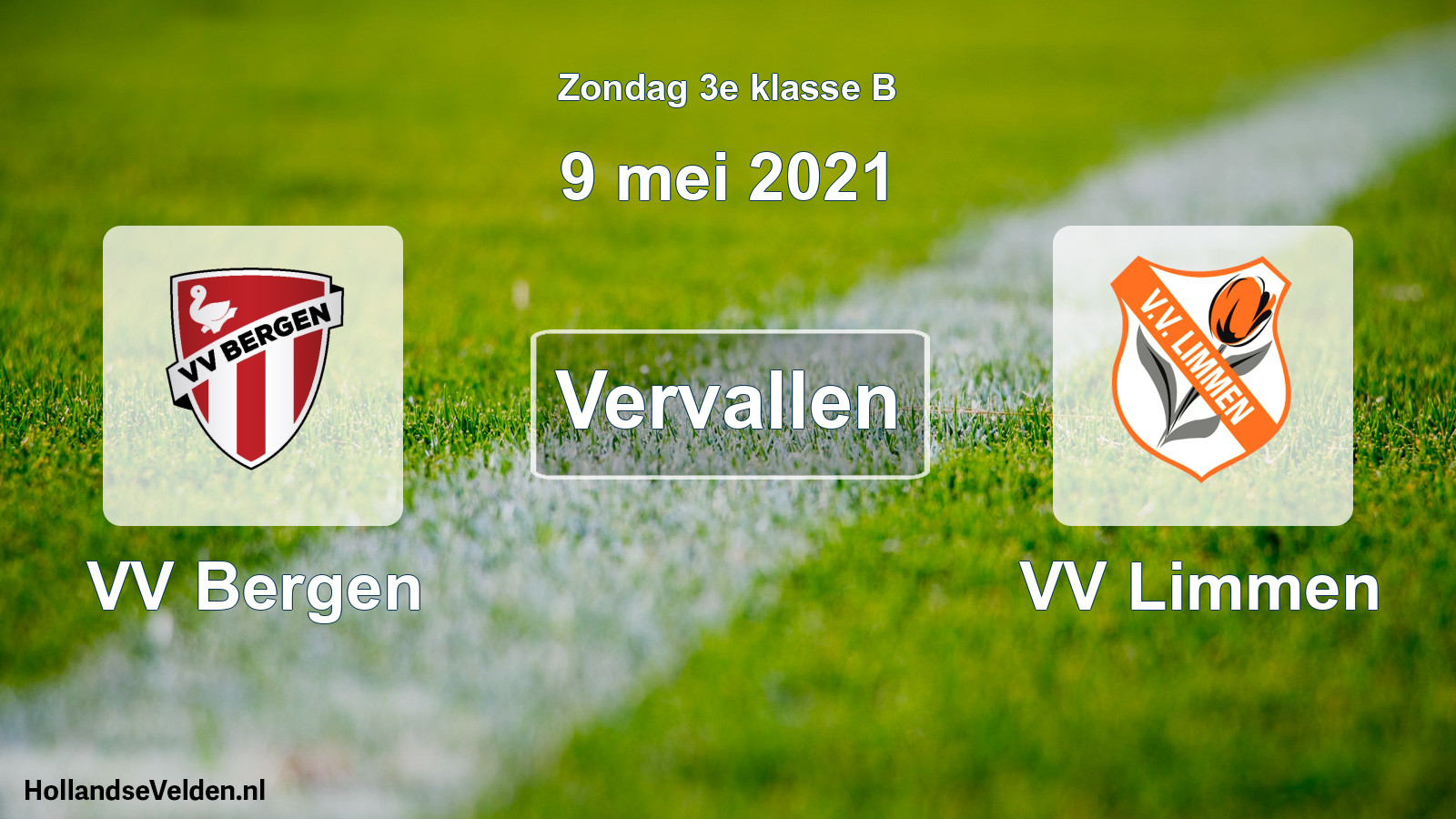 Scheduled Match: VV Bergen - VV Limmen (9 May 2021)