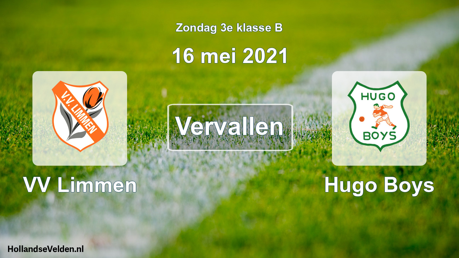 Scheduled Match: VV Limmen - Hugo Boys (16 May 2021)
