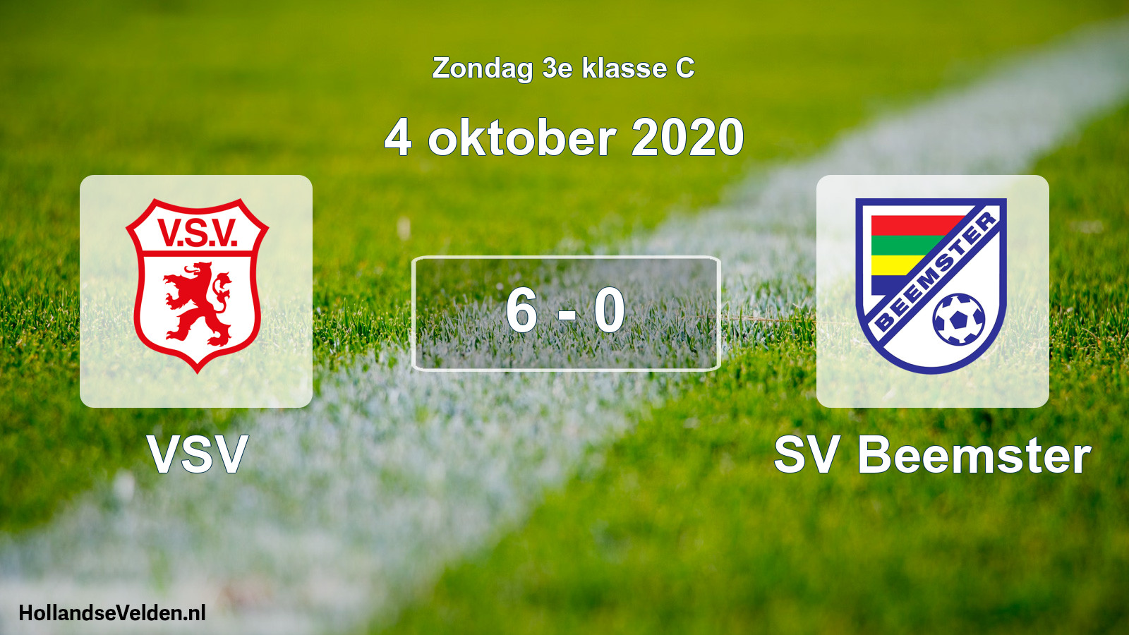Total number of matches played: VSV - SV Beemster 6 - 0 (4 October 2020)