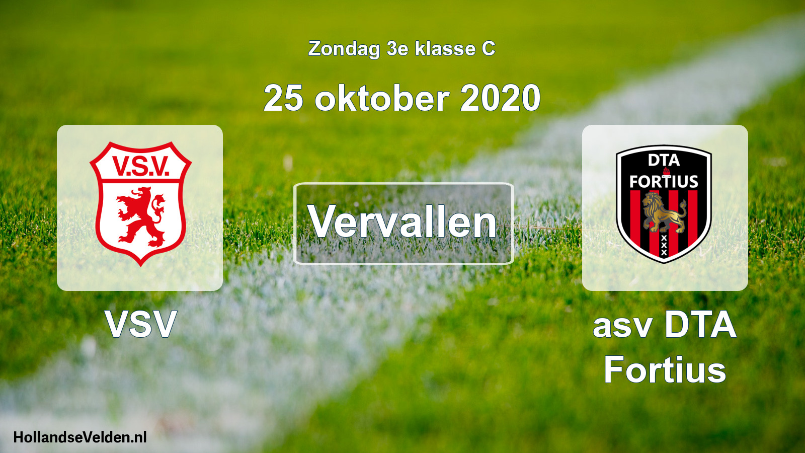 Scheduled Match: VSV - asv DTA Fortius (25 October 2020)