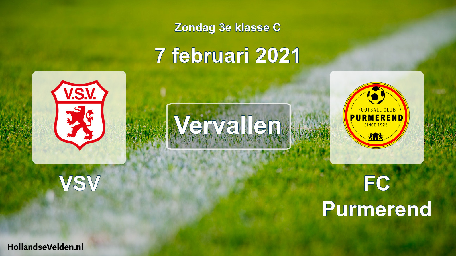 Scheduled Match: VSV - FC Purmerend (7 February 2021)