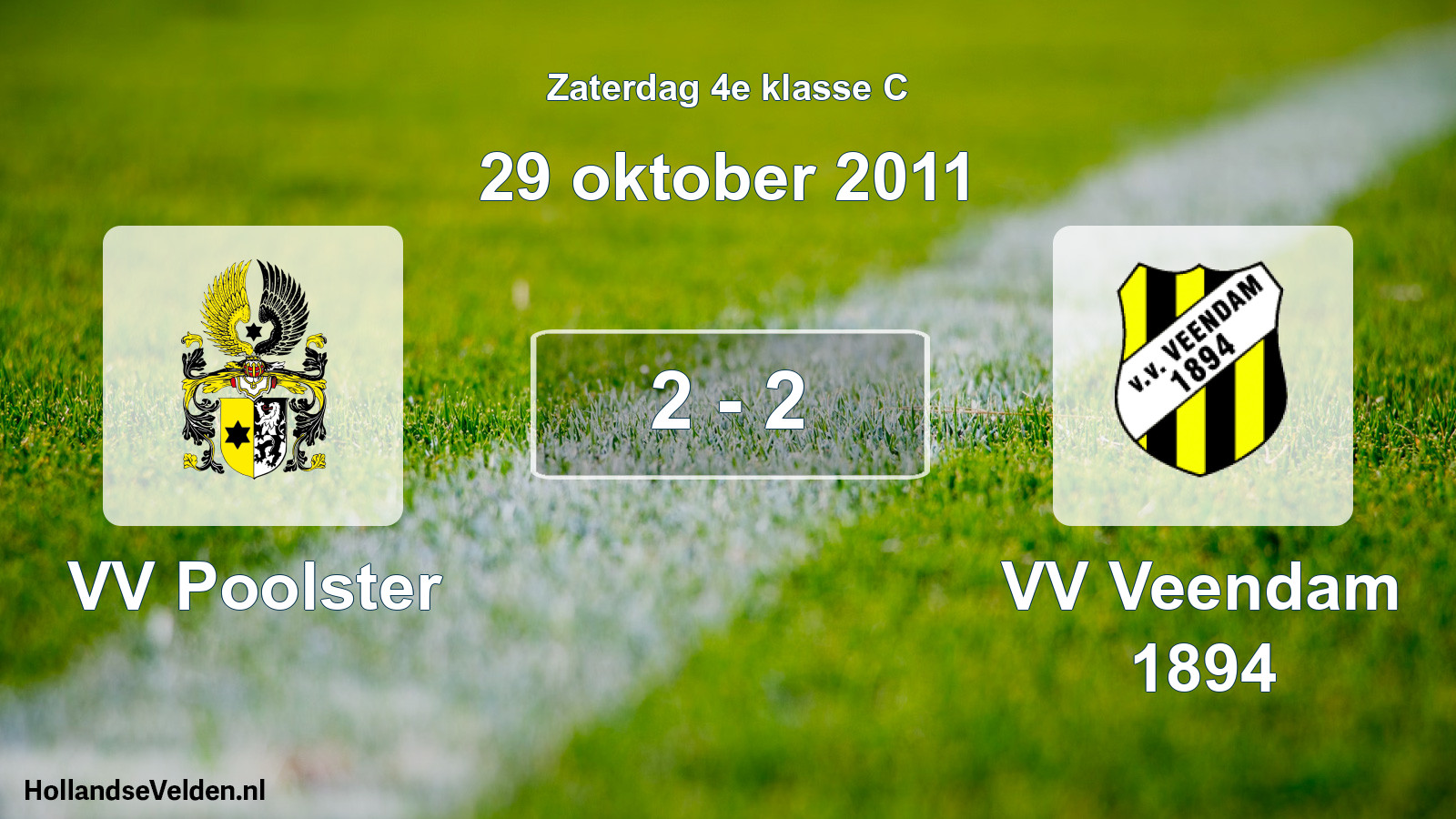 Total number of matches played: VV Poolster - VV Veendam 1894 2 - 2 (29 October 2011)