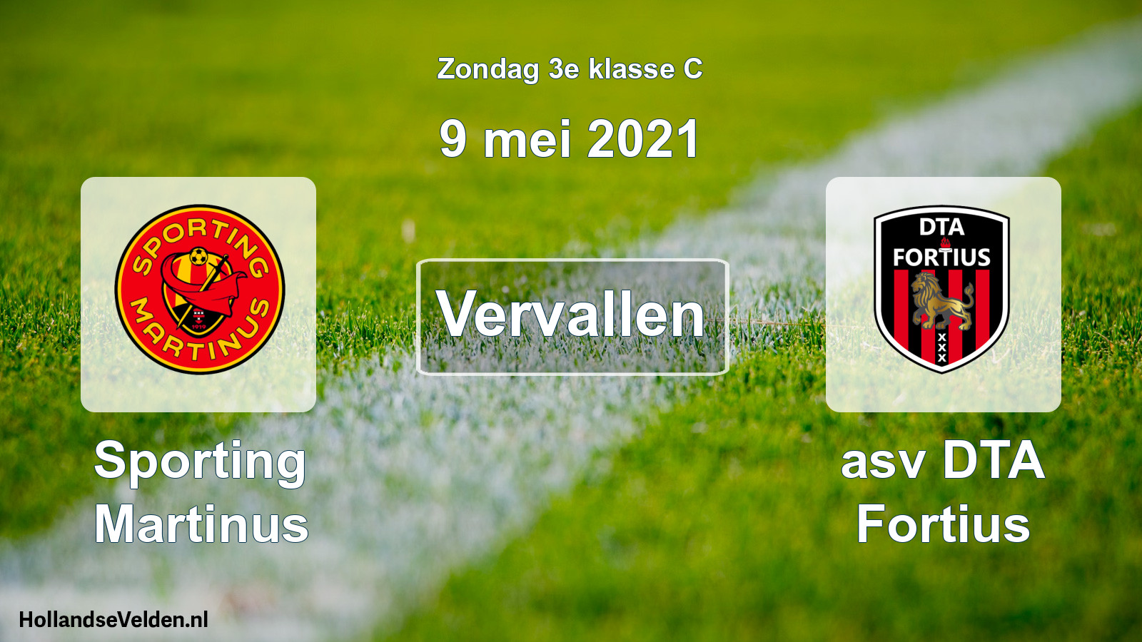 Scheduled Match: Sporting Martinus - asv DTA Fortius (9 May 2021)