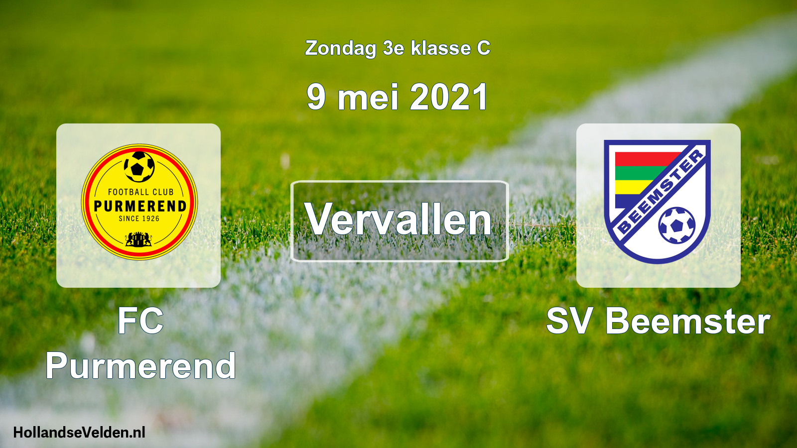 Scheduled Match: FC Purmerend - SV Beemster (9 May 2021)