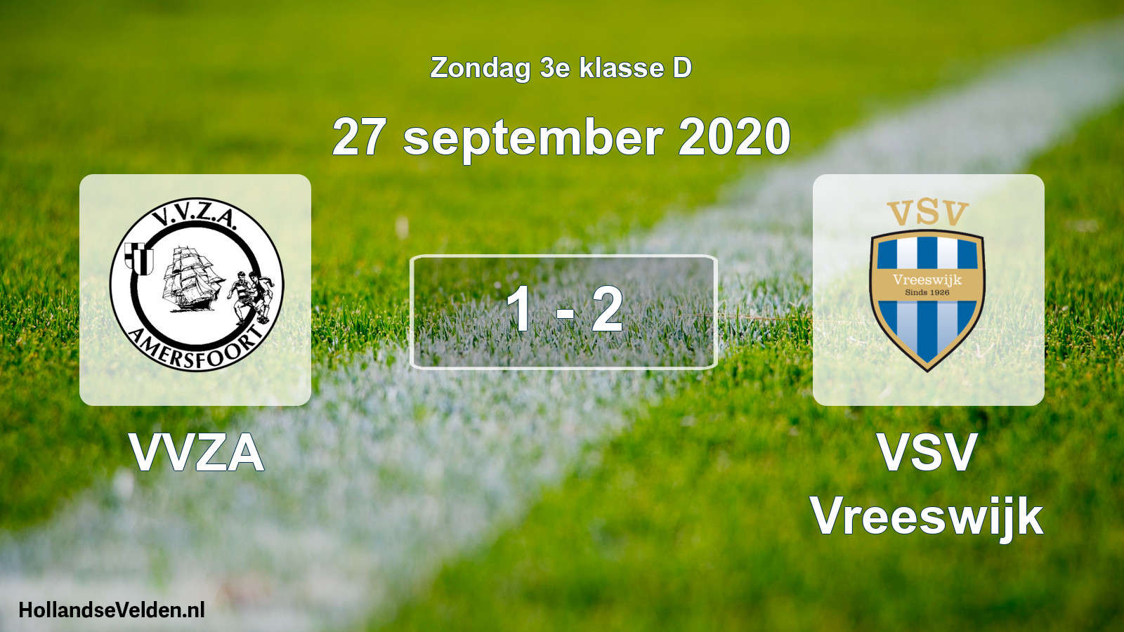 Total number of matches played: VVZA - VSV Vreeswijk 1 - 2 (27 September 2020)