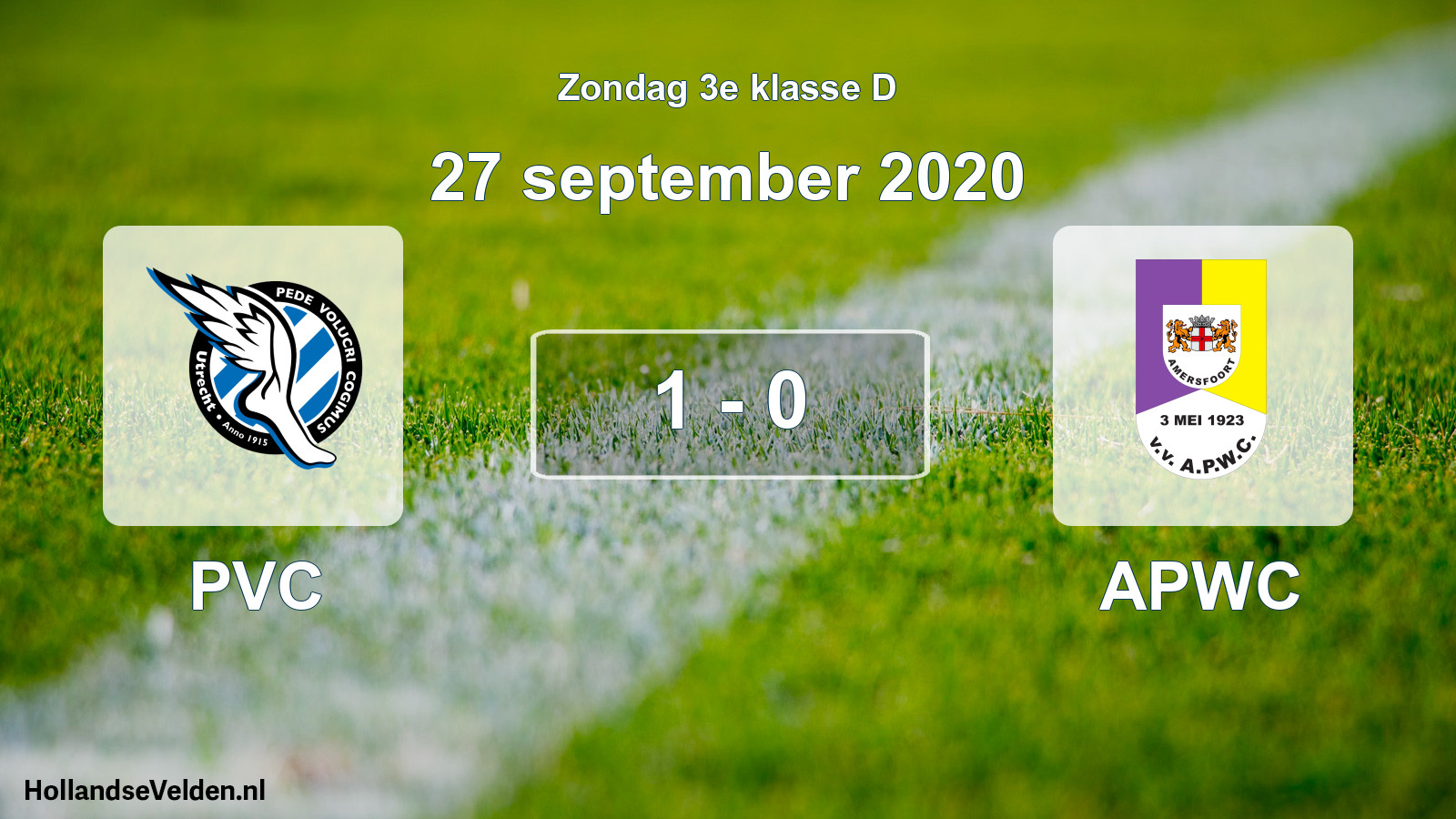 Total number of matches played: PVC - APWC 1 - 0 (27 September 2020)