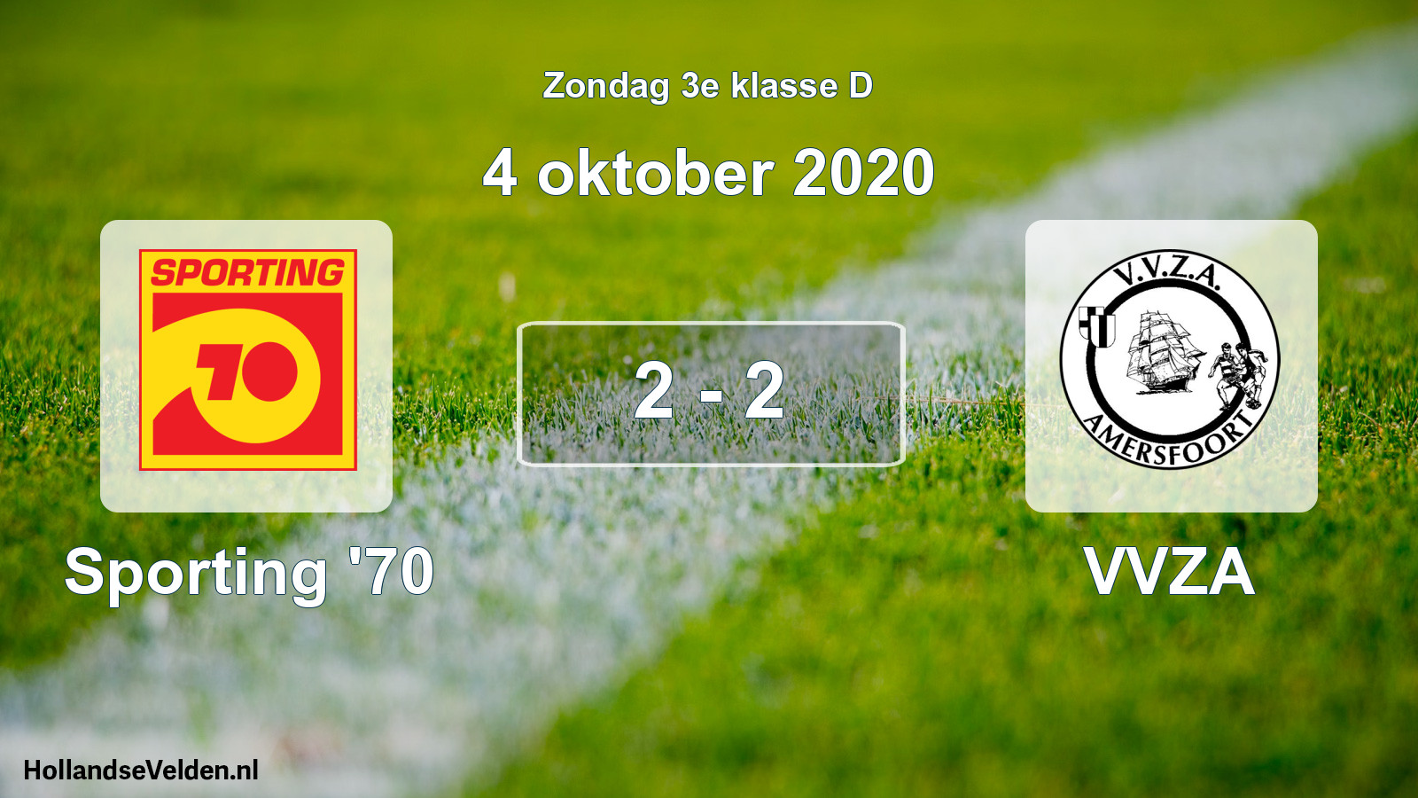 Total number of matches played: Sporting '70 - VVZA 2 - 2 (4 October 2020)