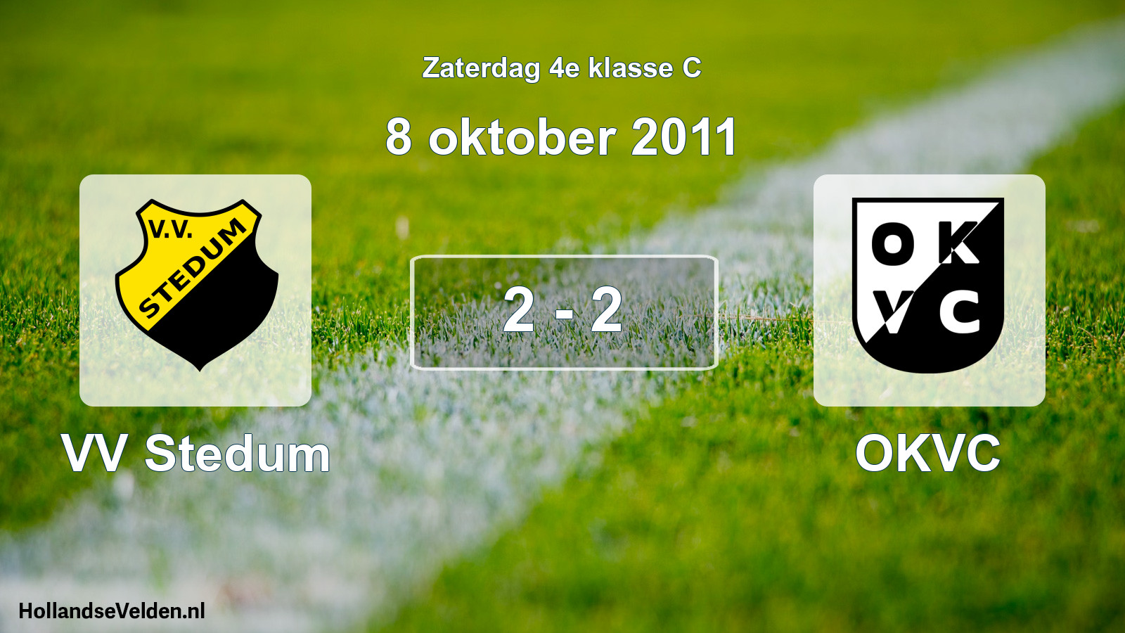 Total number of matches played: VV Stedum - OKVC 2 - 2 (8 October 2011)