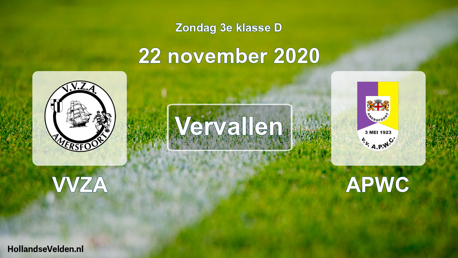 Scheduled Match: VVZA - APWC (22 November 2020)