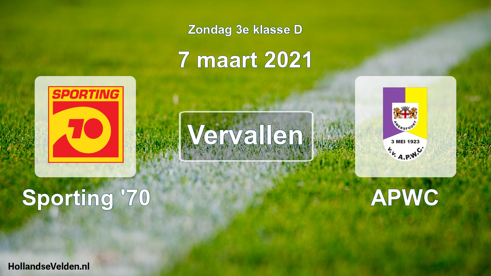 Scheduled Match: Sporting '70 - APWC (7 March 2021)
