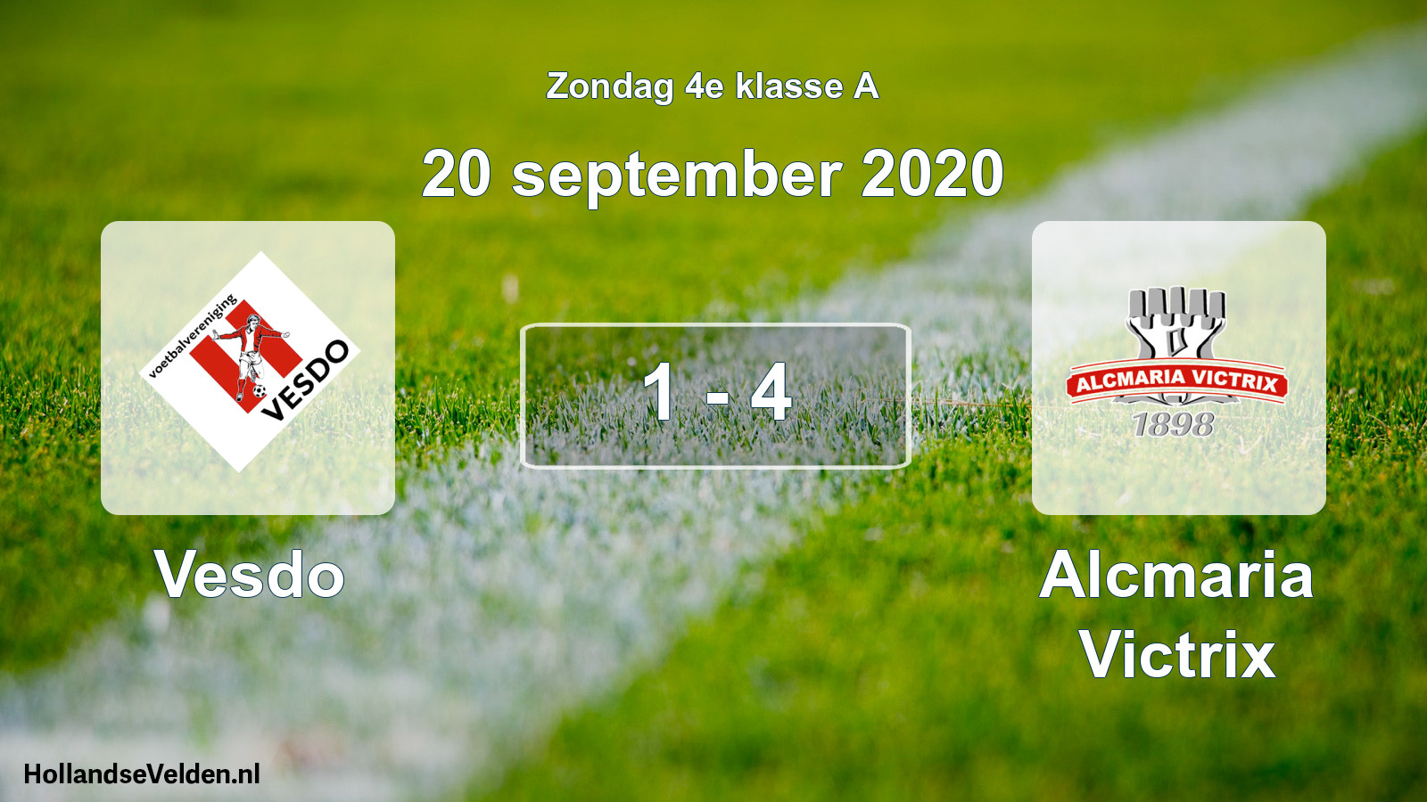 Total number of matches played: Vesdo - Alcmaria Victrix 1 - 4 (20 September 2020)