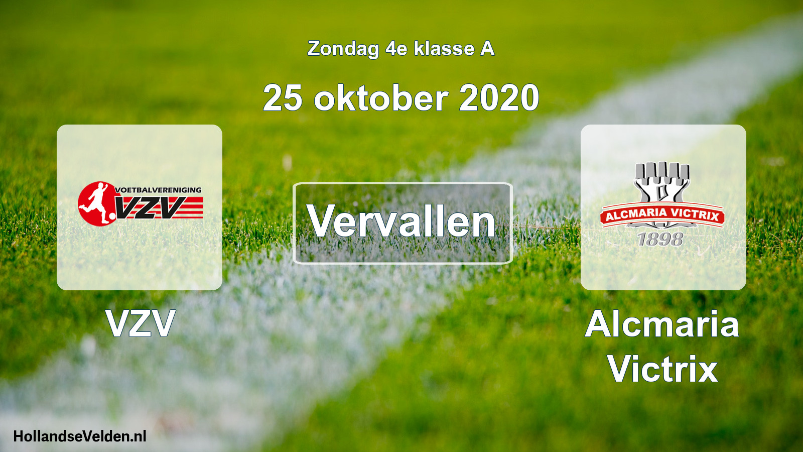 Scheduled Match: VZV - Alcmaria Victrix (25 October 2020)