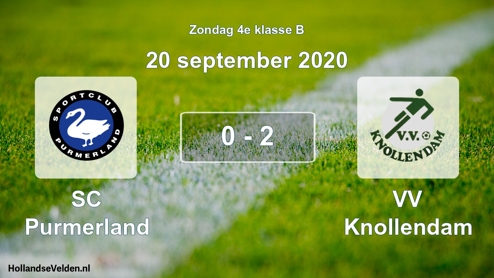 Total number of matches played: SC Purmerland - VV Knollendam 0 - 2 (20 September 2020)