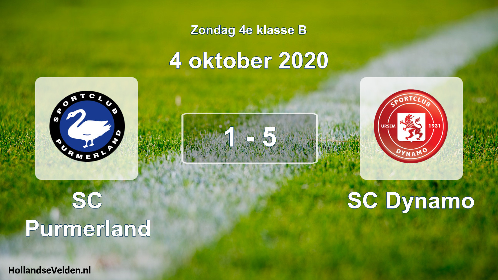 Total number of matches played: SC Purmerland - SC Dynamo 1 - 5 (4 October 2020)