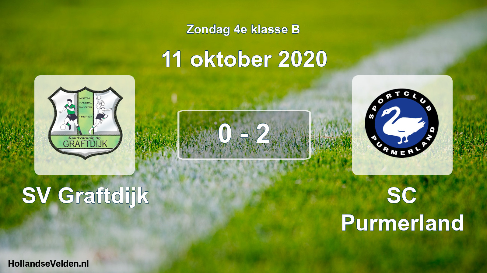 Total number of matches played: SV Graftdijk - SC Purmerland 0 - 2 (11 October 2020)