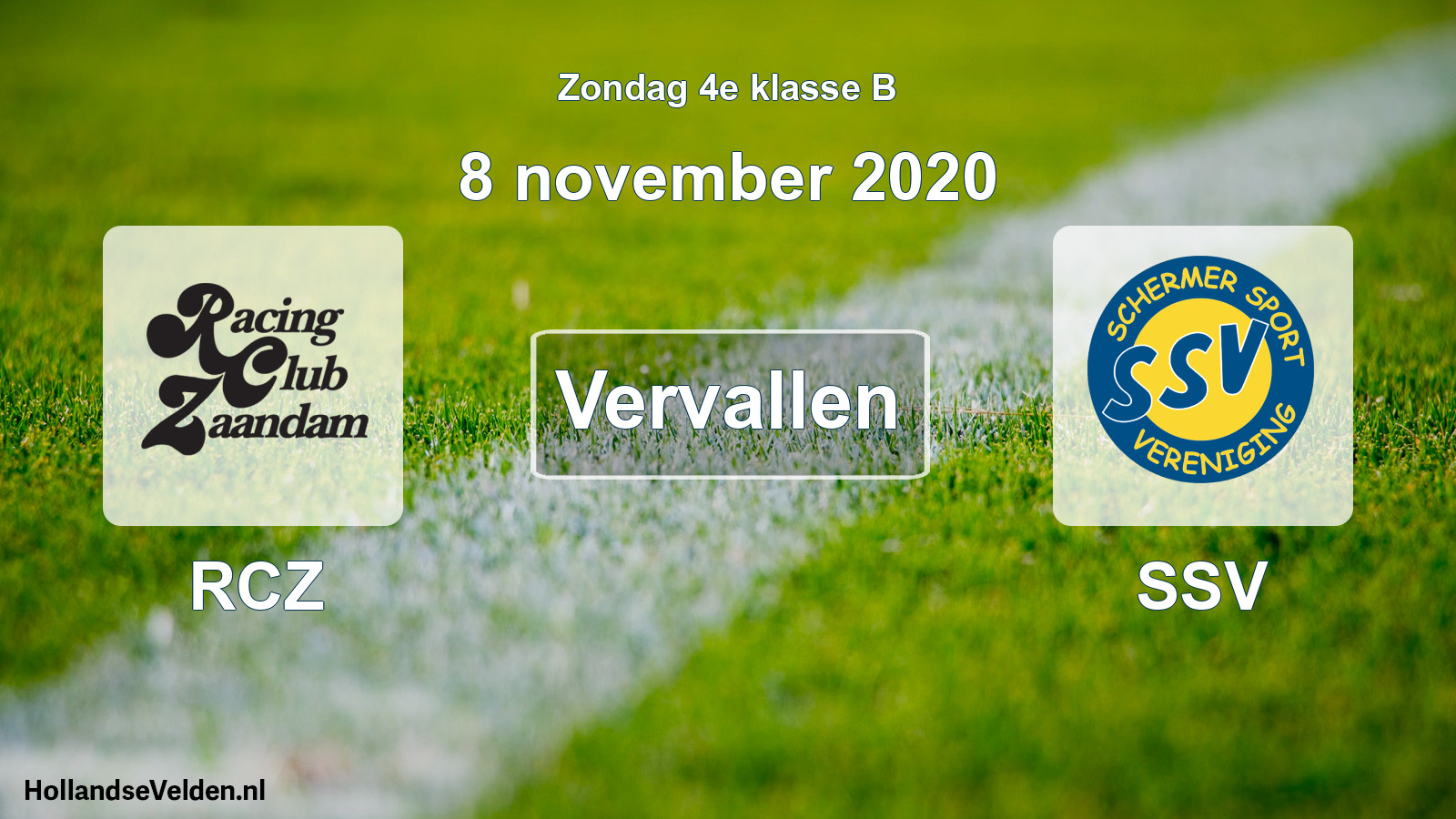 Scheduled Match: RCZ - SSV (8 November 2020)