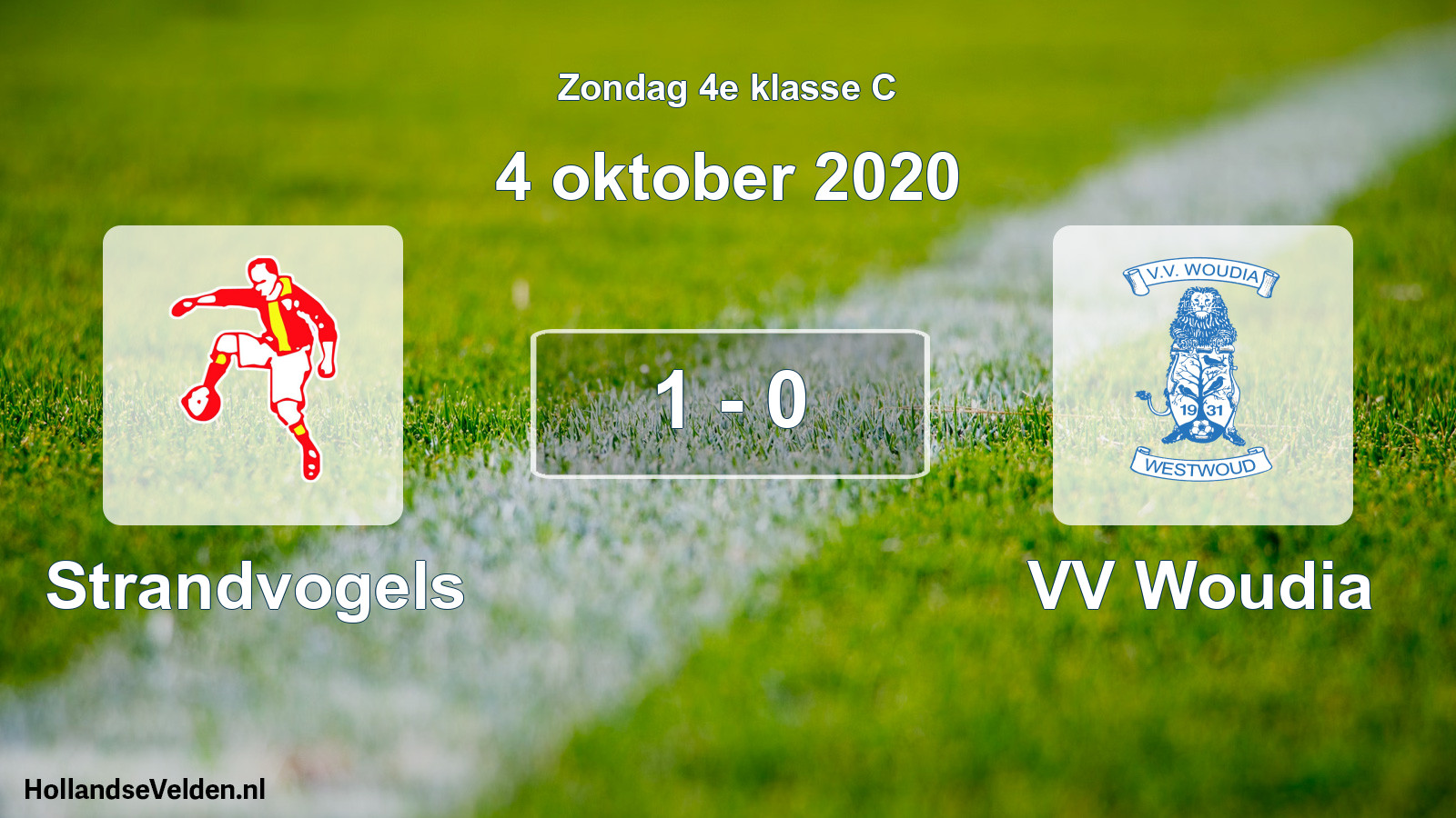 Total number of matches played: Strandvogels - VV Woudia 1 - 0 (4 October 2020)