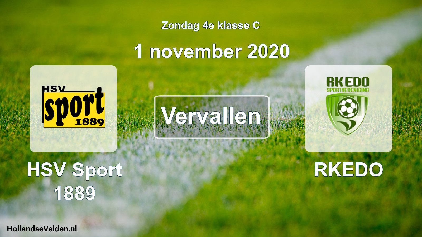 Scheduled Match: HSV Sport 1889 - RKEDO (1 November 2020)