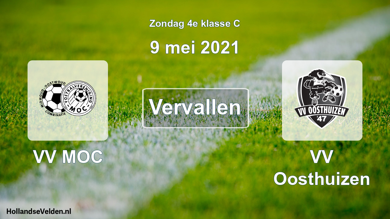 Scheduled Match: VV MOC - VV Oosthuizen (9 May 2021)