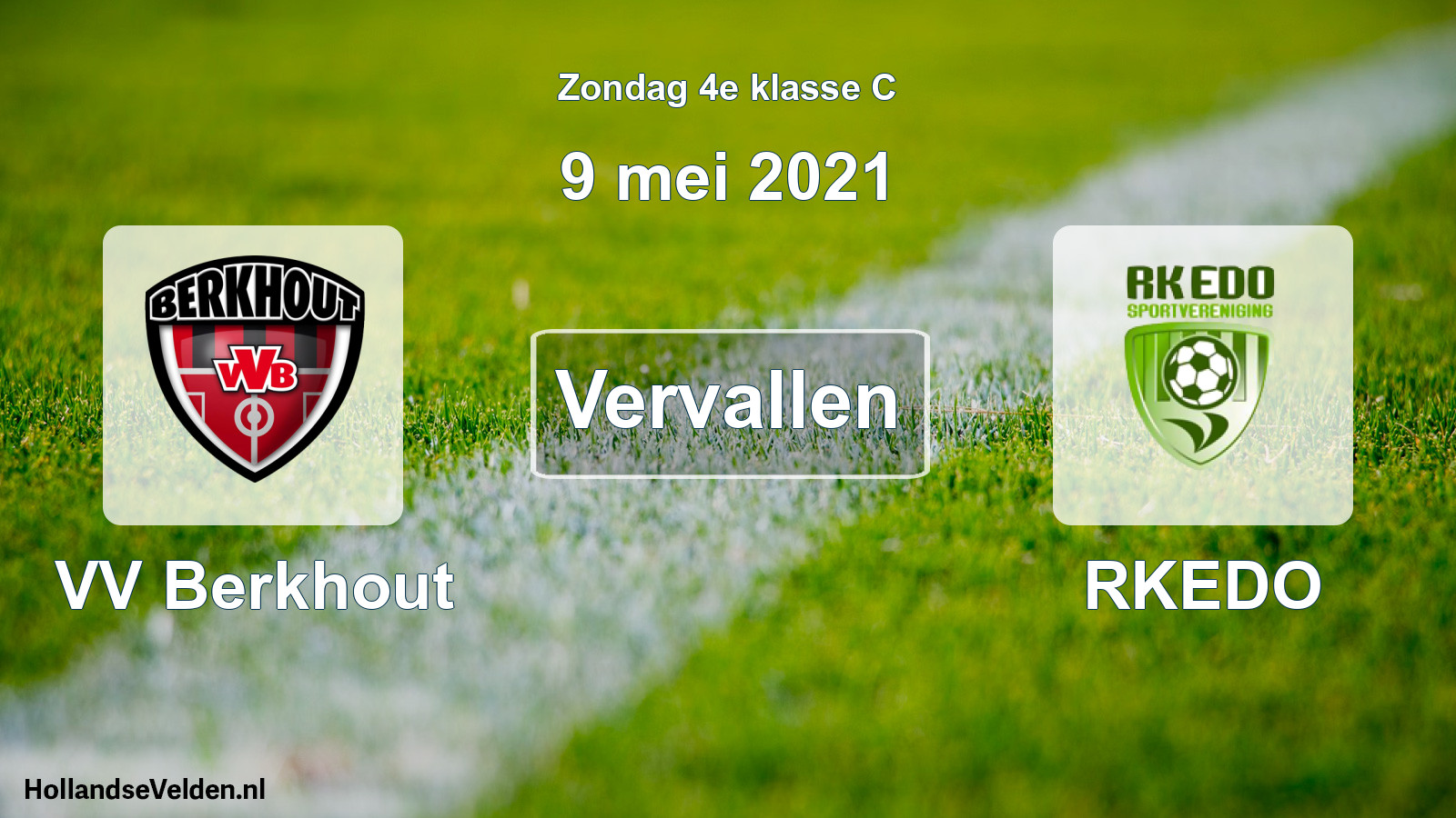 Scheduled Match: VV Berkhout - RKEDO (9 May 2021)