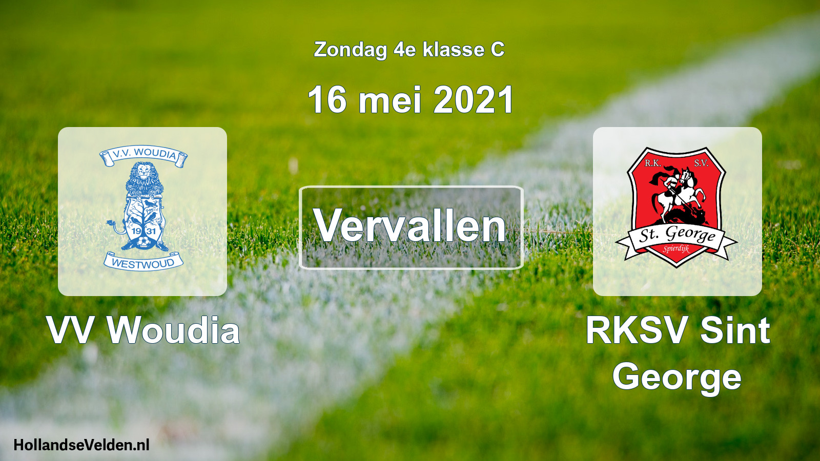 Scheduled Match: VV Woudia - RKSV Sint George (16 May 2021)